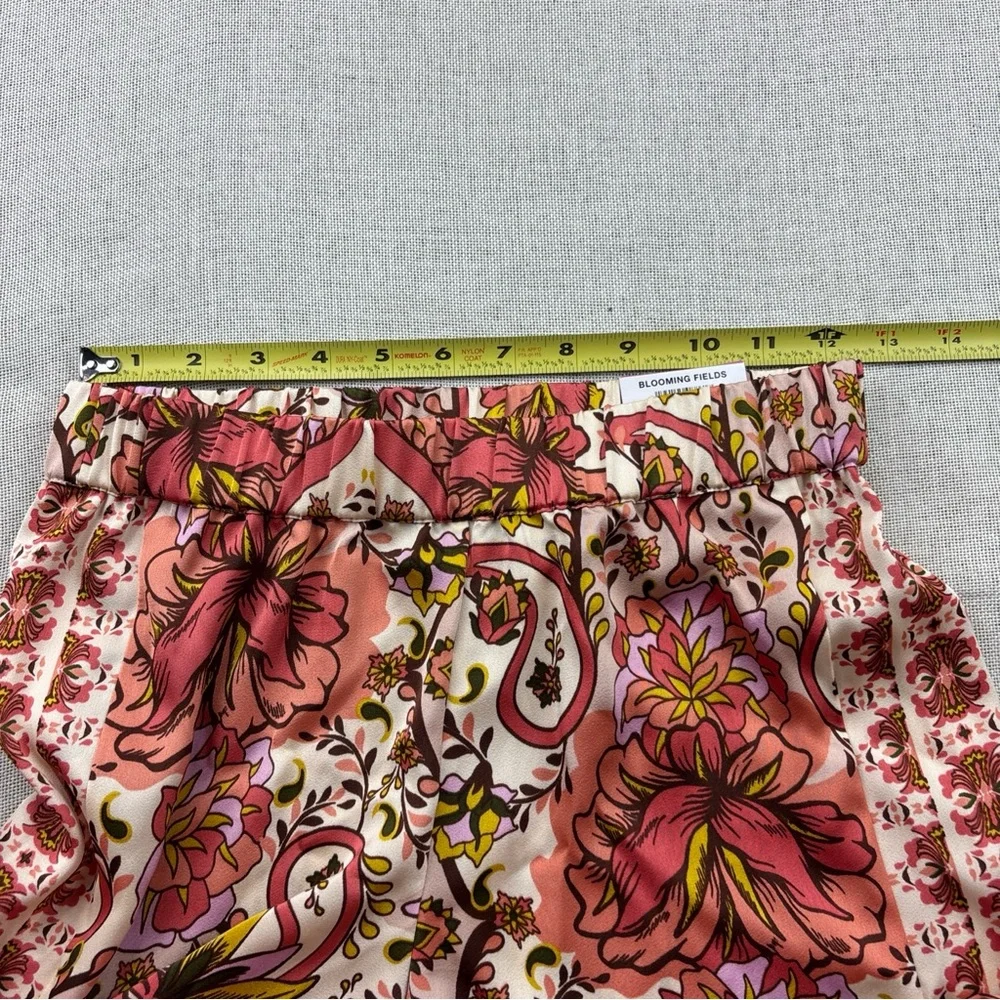 Jm Collection Petite Medallion Melody Satin Pants Size PP - Picture 5 of 11